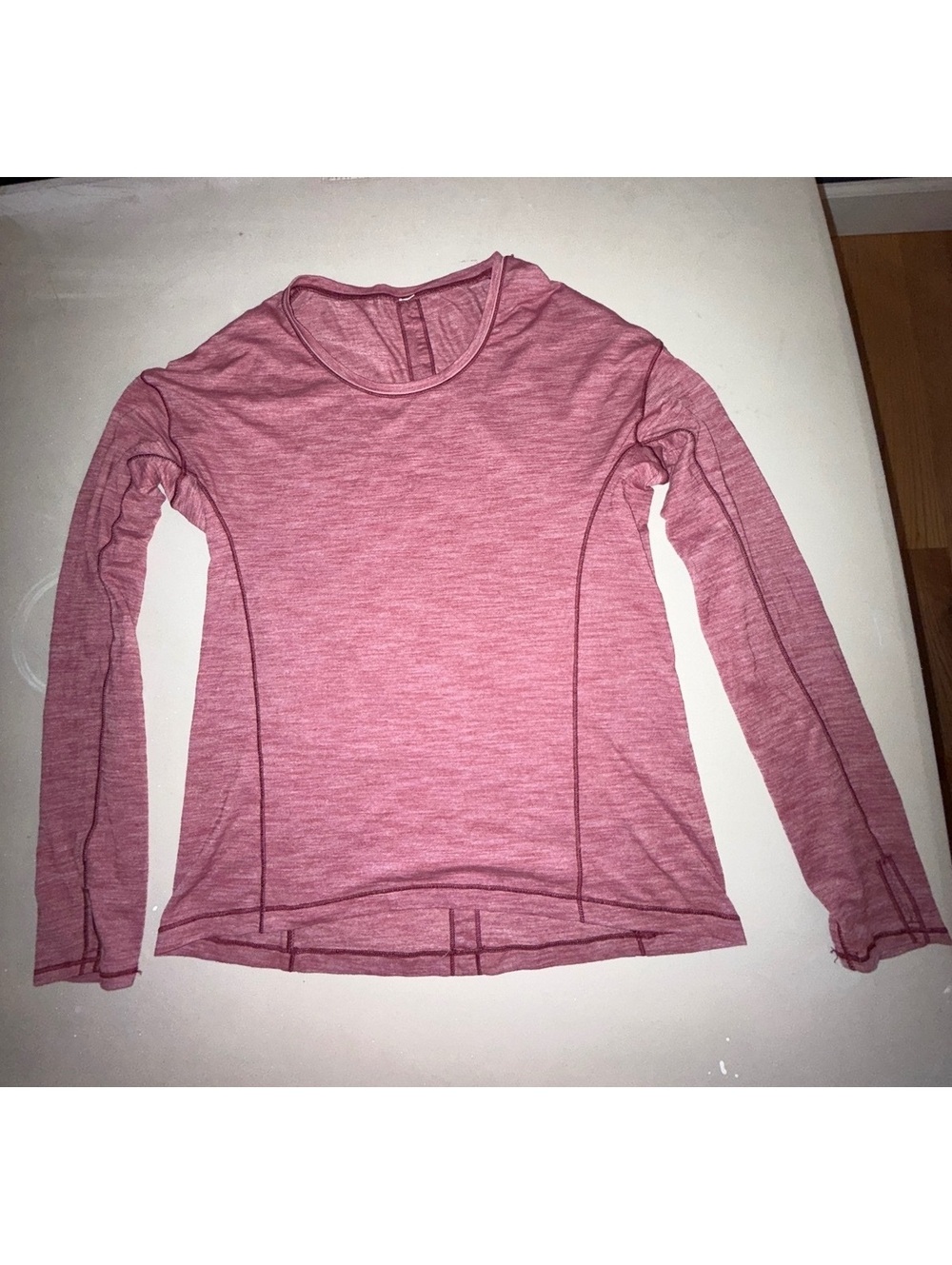 Lululemon red Heather long sleeve shirt